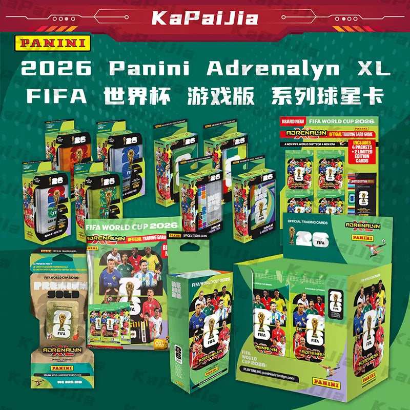2026  FIFA World Cup Sticker Box Game Edition World Cup Gold Pack Steelbook Collection Cards Toys Gifts