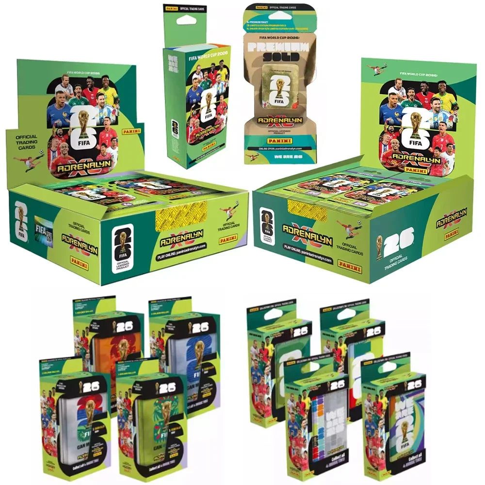 2026  FIFA World Cup Sticker Box Game Edition World Cup Gold Pack Steelbook Collection Cards Toys Gifts