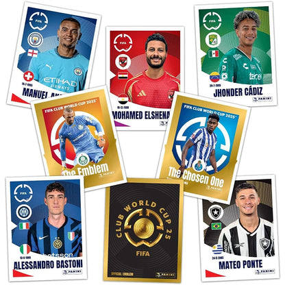 New 2025  FIFA Club World Cup Soccer Sticker Collection 5 Stickers per Envelope Fan Hobby Gift in Stock FAST SHIPPING