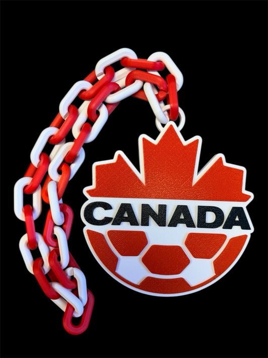 Canada Soccer Chain Pendant Necklace
