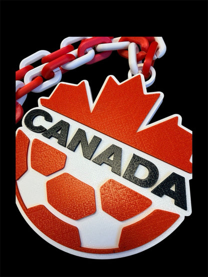 Canada Soccer Chain Pendant Necklace