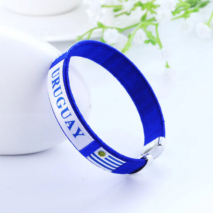 2026 World Cup National Team Braided Bracelet | Soccer Fan Wristband