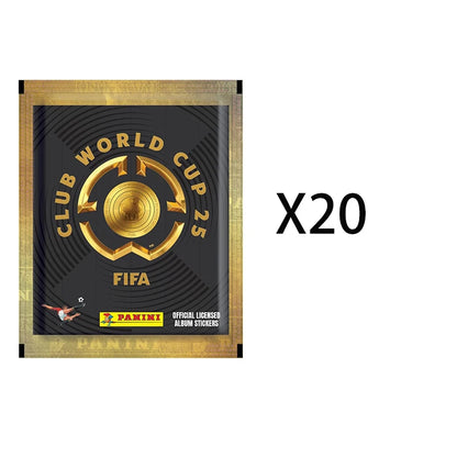 New 2025  FIFA Club World Cup Soccer Sticker Collection 5 Stickers per Envelope Fan Hobby Gift in Stock FAST SHIPPING