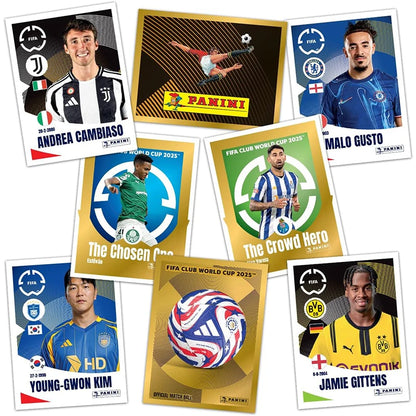 New 2025  FIFA Club World Cup Soccer Sticker Collection 5 Stickers per Envelope Fan Hobby Gift in Stock FAST SHIPPING