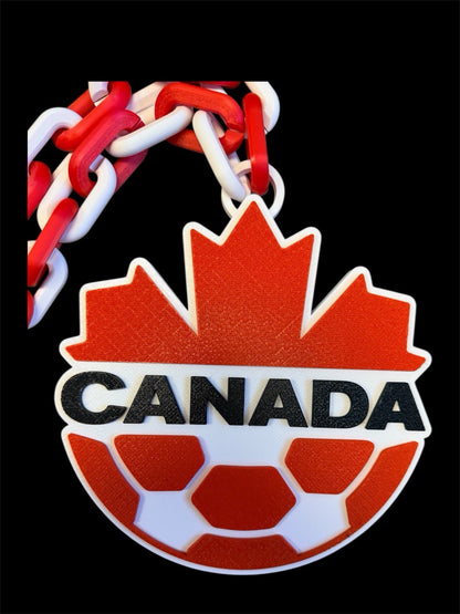 Canada Soccer Chain Pendant Necklace