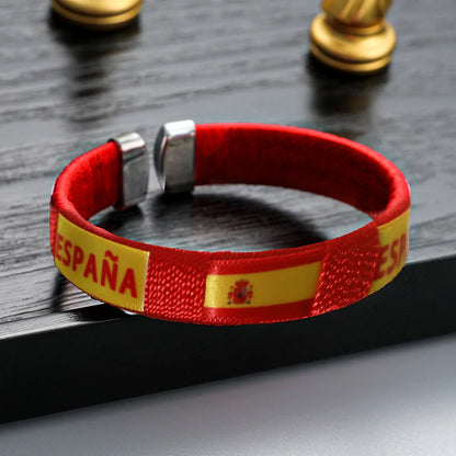 2026 World Cup National Team Braided Bracelet | Soccer Fan Wristband